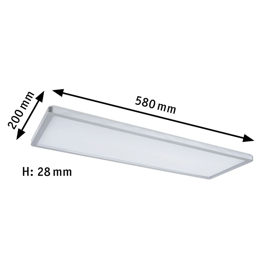 Paulmann 71020 - LED/20W RGBW Ljusreglerad panel ATRIA 230V 4000K 20x58 cm + fjärrkontroll