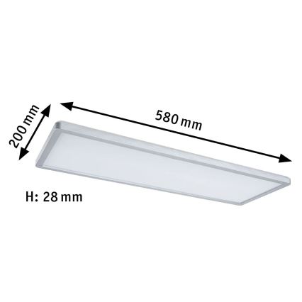 Paulmann 71020 - LED/20W RGBW Ljusreglerad panel ATRIA 230V 4000K 20x58 cm + fjärrkontroll