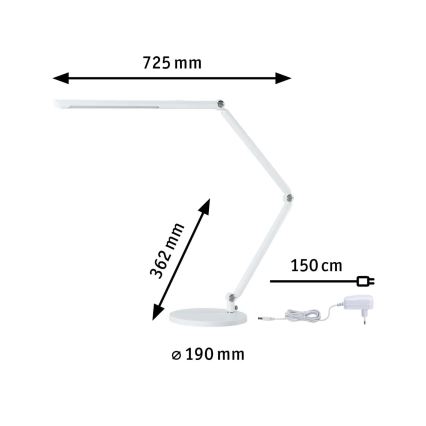 Paulmann 78911 - LED/10,6W Ljusreglerad bordslampa FLEXBAR 230V 3000/4000/6500K