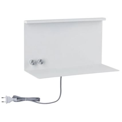 Paulmann 78919 - LED/4,5W Ljusreglerad belysning med hylla och USB + LED/1,6W 230V