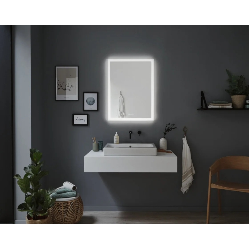 Paulmann 78951 - LED/22W IP44 Ljusreglerad badrum uppvärmd spegel med en bakgrundsbelyst 230V