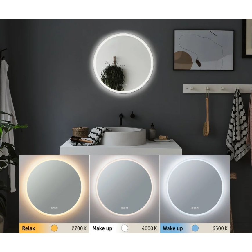 Paulmann 78952- LED/21W IP44 Ljusreglerad badrum uppvärmd bakbelysning spegel MIRA 230V