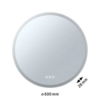 Paulmann 78952- LED/21W IP44 Ljusreglerad badrum uppvärmd bakbelysning spegel MIRA 230V