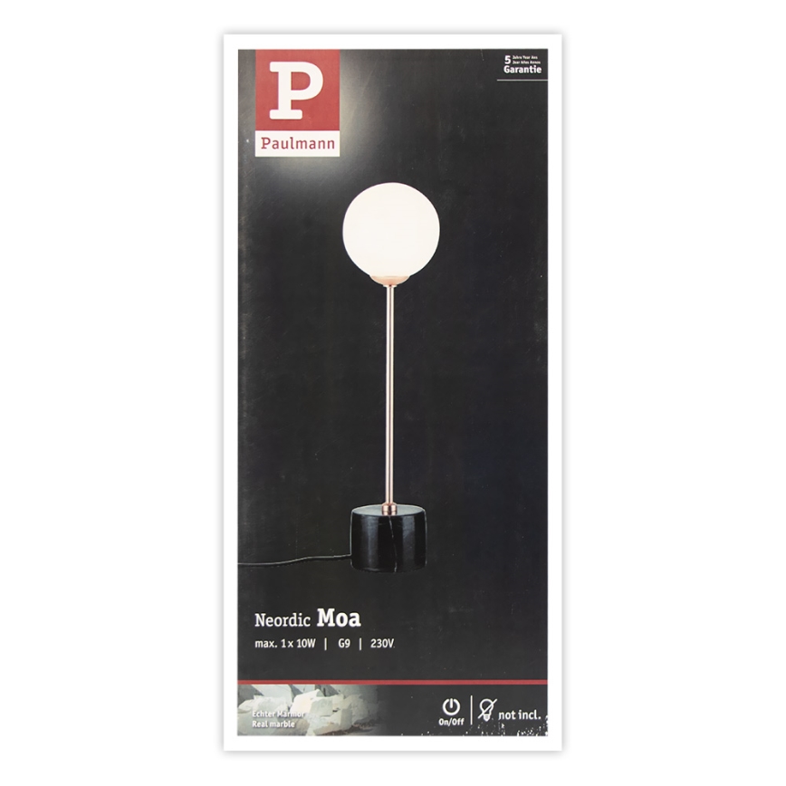 Paulmann 79662 - 1xG9/10W Bordslampa NEORDIC MOA 230V