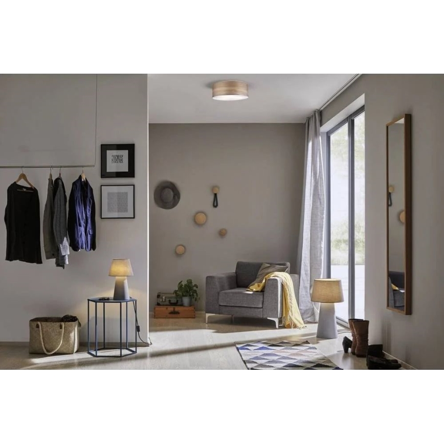Paulmann 79687 - 3xE27/20W Taklampa NEORDIC LISKA 230V valnöt