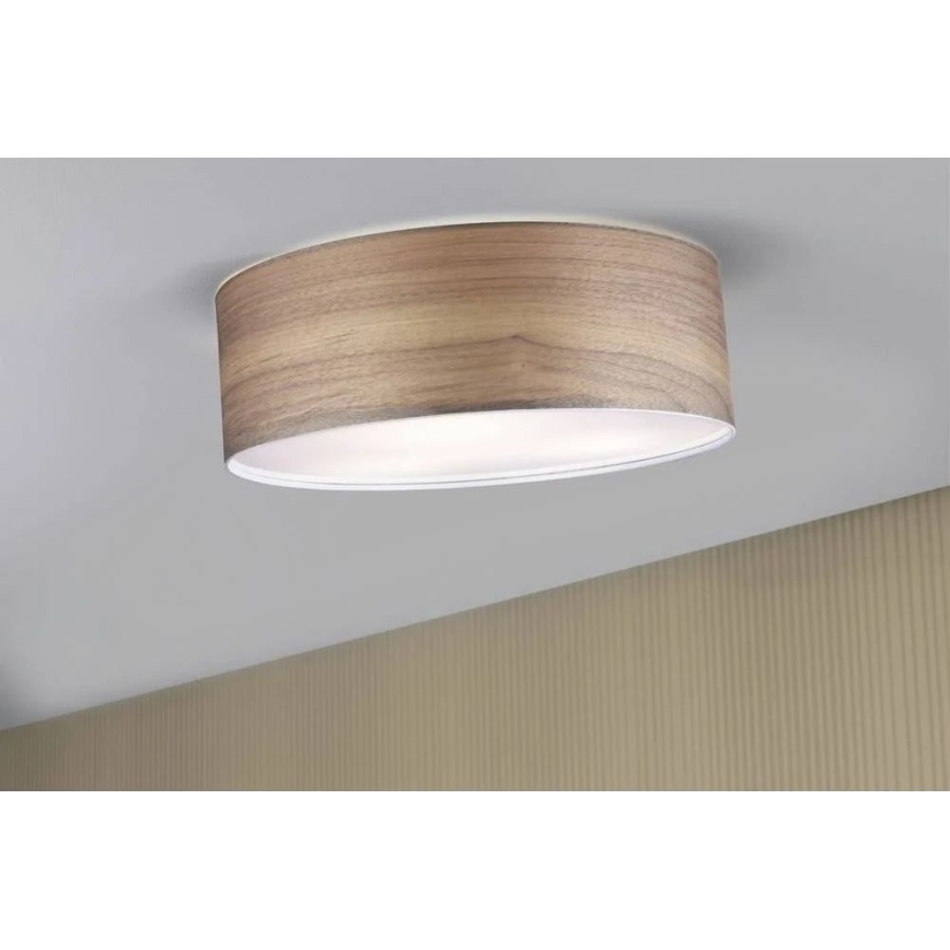 Paulmann 79687 - 3xE27/20W Taklampa NEORDIC LISKA 230V valnöt