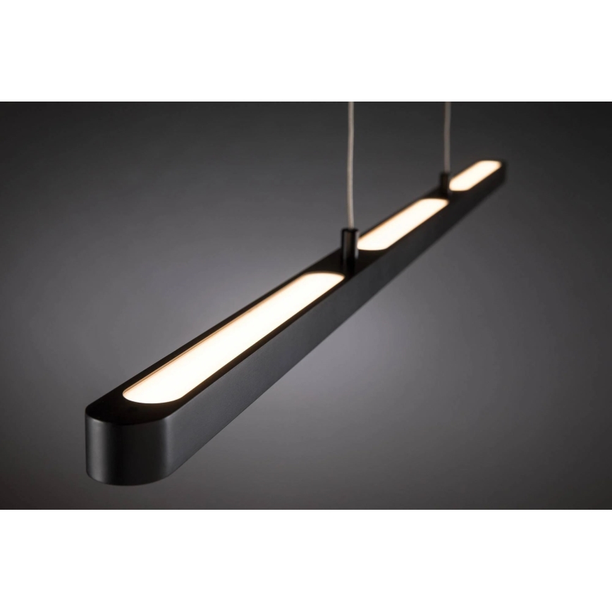Paulmann 79693 - LED/42W Ljusreglerad ljuskrona på snöre LENTO 230V svart