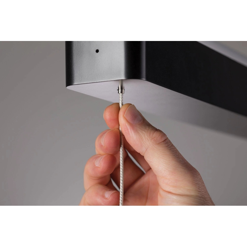 Paulmann 79693 - LED/42W Ljusreglerad ljuskrona på snöre LENTO 230V svart
