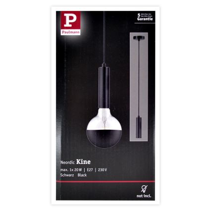 Paulmann 79757 - Ljuskrona med snöre NEORDIC 1xE27/20W/230V