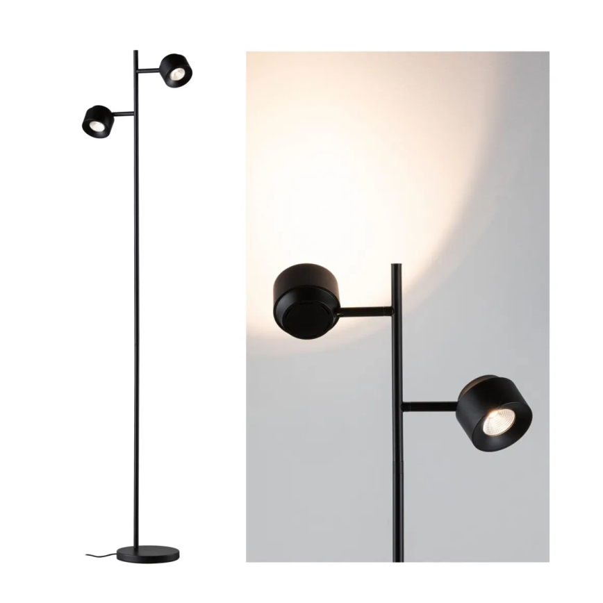 Paulmann 79775 - 2xLED/3W Ljusreglerad golvlampa PURIK PANE 230V