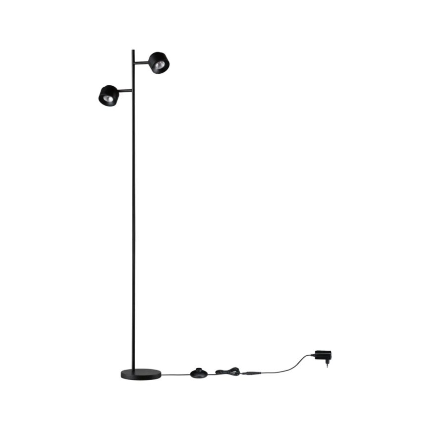 Paulmann 79775 - 2xLED/3W Ljusreglerad golvlampa PURIK PANE 230V