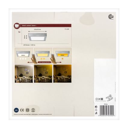 Paulmann 79794 - LED/13W Taklampa CARPO 230V 2300/2500/3000K