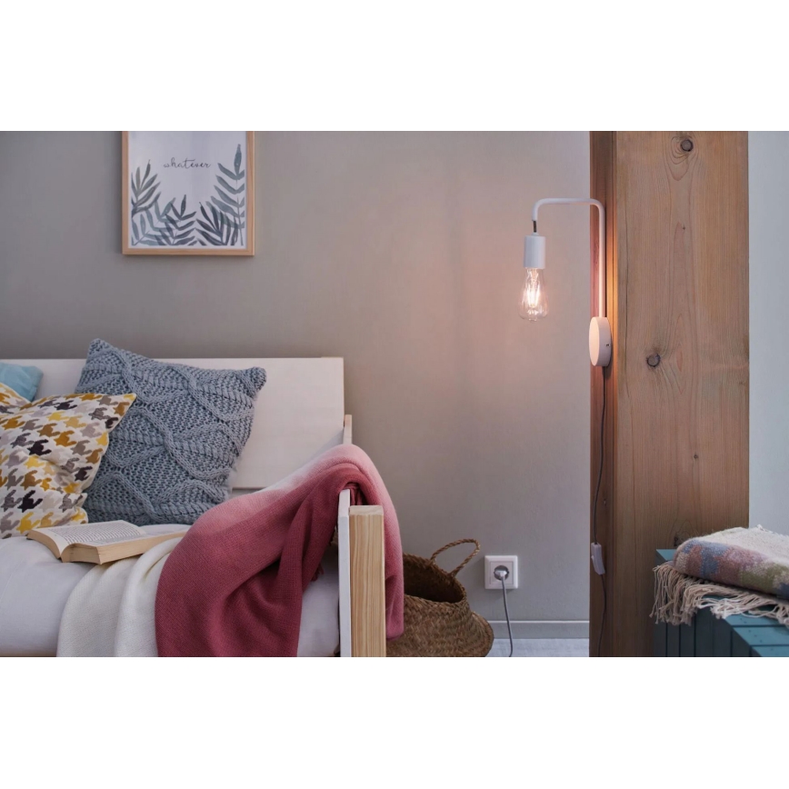 Paulmann 79811 - 1xE27/40W Vägglampa CALVANI 230V vit