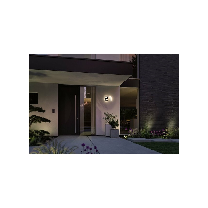 Paulmann 79842 - LED/0,2W IP44 Solcell husnummer 1,2V