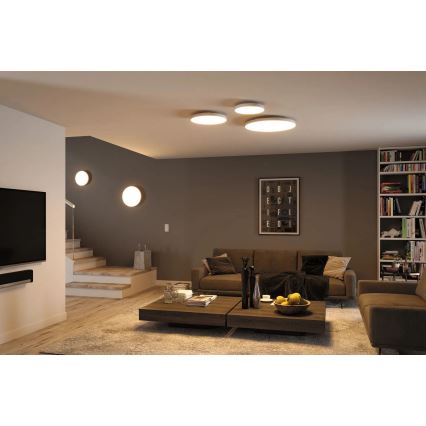 Paulmann 79894 - LED/38W Takarmatur VELORA 230V 3000/4000/6500K Ø 60 cm vit