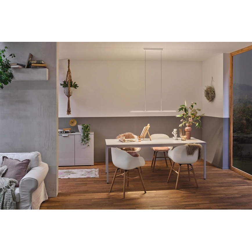 Paulmann 79903 - LED/43W Ljusreglerad ljuskrona på textilsladd SMART LENTO 230V 2700-6000K