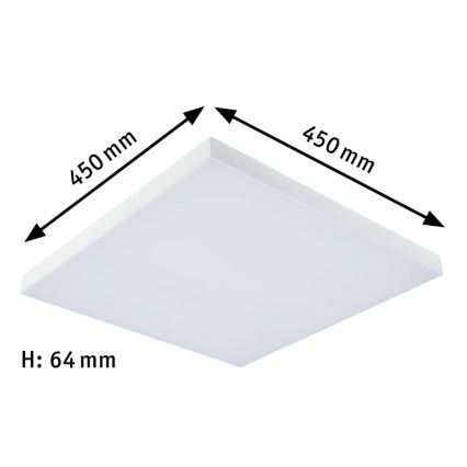 Paulmann 79905 - LED/19W RGBW Ljusreglerad taklampa VELORA 230V 3000-6500K + fjärrkontroll