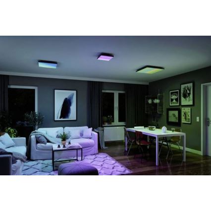 Paulmann 79909 - LED/31W RGBW Ljusreglerad taklampa VELORA 230V 3000-6500K + fjärrkontroll