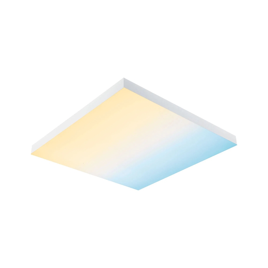 Paulmann 79910 - LED/31W RGBW Dimbart takarmatur LORIA 230V 3000–6500K 59,5x59,5 cm vit + fjärrkontroll