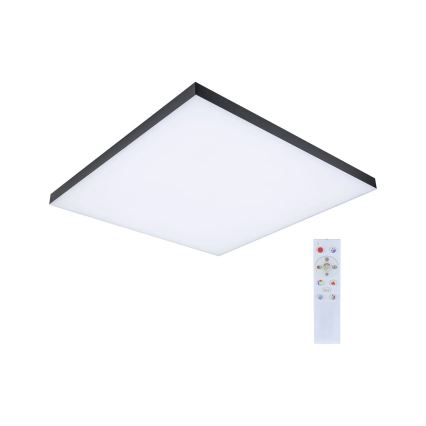 Paulmann 79913 - LED/31W RGBW Dimbart takarmatur LORIA 230V 3000-6500K 59,5x59,5 cm svart + fjärrkontroll