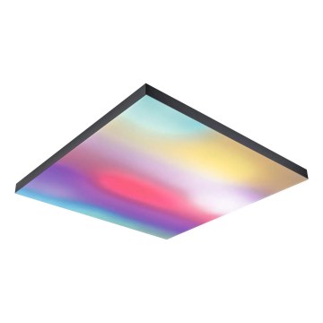 Paulmann 79913 - LED/31W RGBW Dimbart takarmatur LORIA 230V 3000-6500K 59,5x59,5 cm svart + fjärrkontroll
