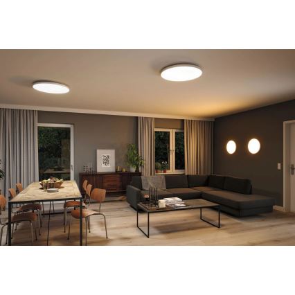 Paulmann 79929 - LED/22W RGBW Dimmbar taklampa LORIA 230V Ø 40 cm vit