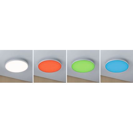 Paulmann 79929 - LED/22W RGBW Dimmbar taklampa LORIA 230V Ø 40 cm vit