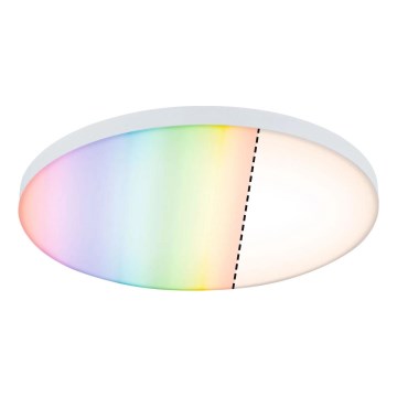 Paulmann 79929 - LED/22W RGBW Dimmbar taklampa LORIA 230V Ø 40 cm vit