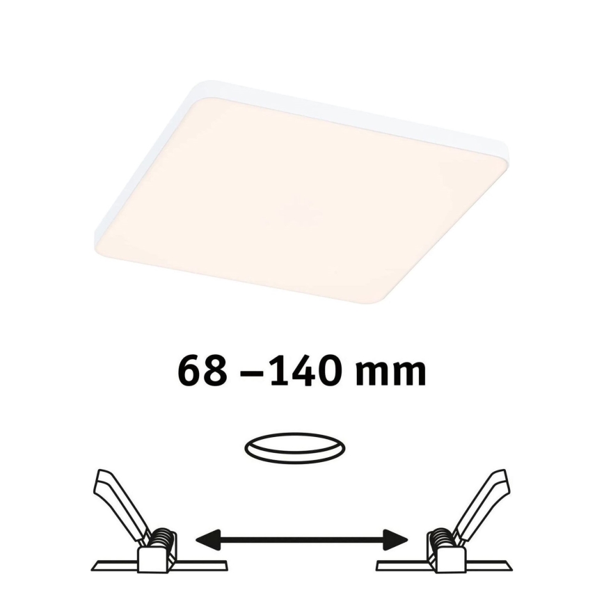 Paulmann 79948 - LED/12W IP44 Dimmbar infälld badrumsarmatur VARIFIT 230V