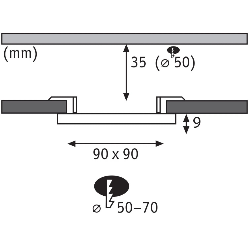 Paulmann 79953 - LED/6W IP44 Dimmerbar infälld badrumsspot VARIFIT 230V