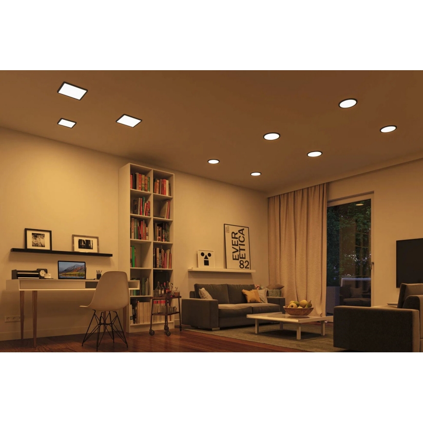 Paulmann 79967 - LED/16W IP44 Dimbart infälld badrumsarmatur AREO 230V 23x23 cm svart