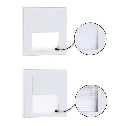 Paulmann 79999 - LED/1W Trappbelysning TSARO 230V Follow/vit