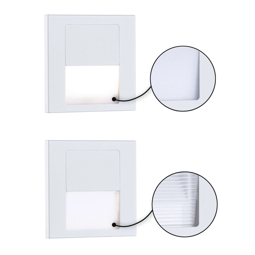 Paulmann 79999 - LED/1W Trappbelysning TSARO 230V Follow/vit