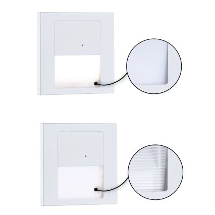 Paulmann 80002 - LED/1W Trappbelysning med sensor TSARO 230V Lead/vit