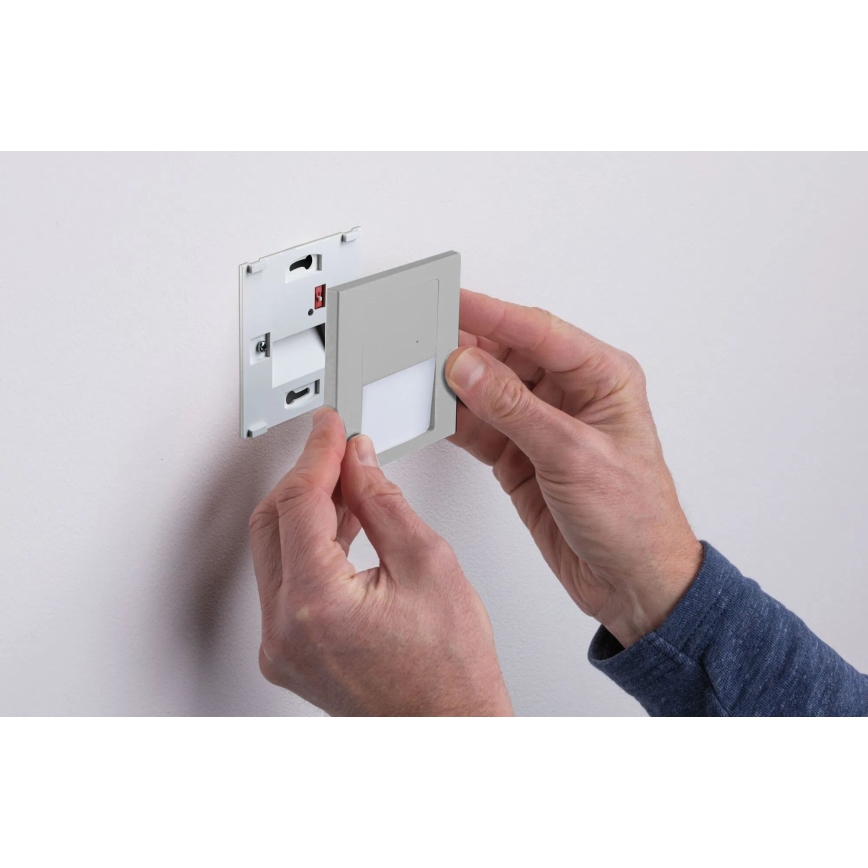 Paulmann 80003 - LED/1W Trappbelysning med sensor TSARO 230V Lead/matt krom