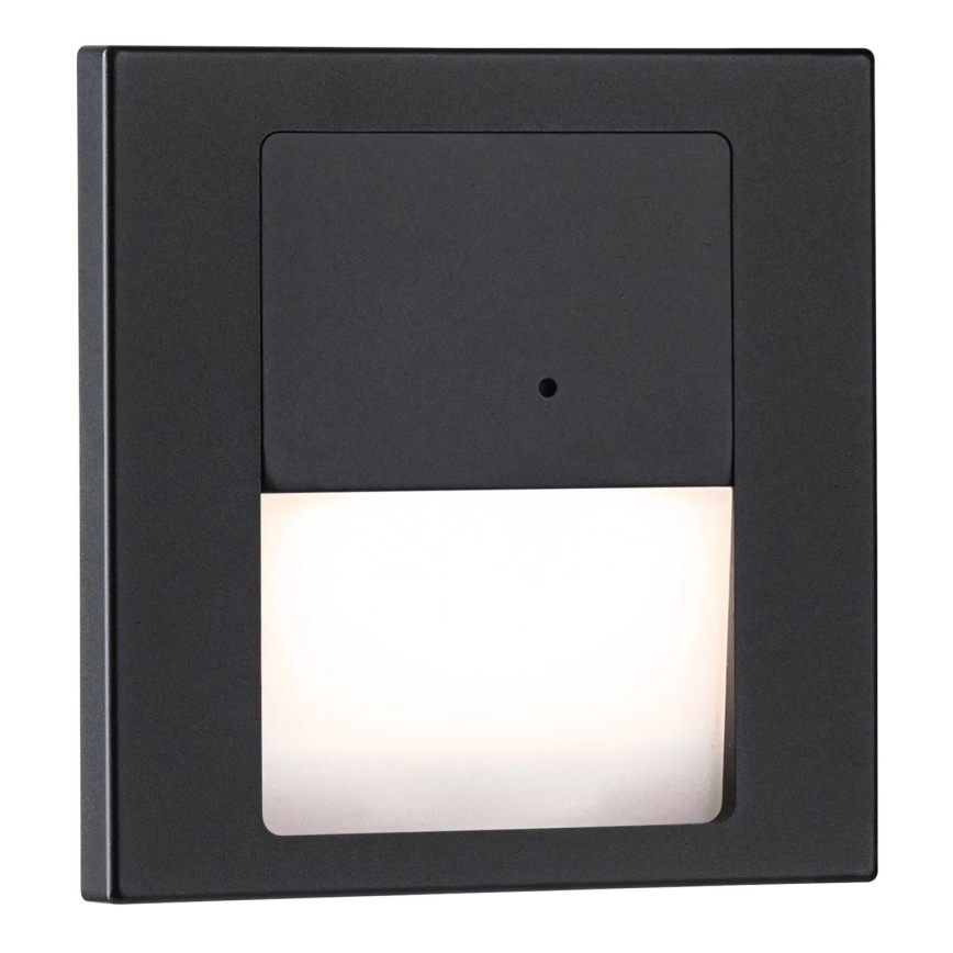 Paulmann 80004 - LED/1W Trappbelysning med sensor TSARO 230V Lead/svart