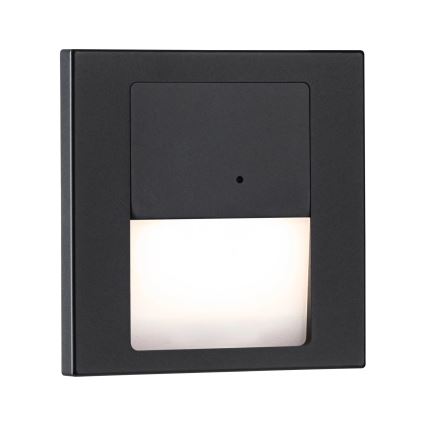 Paulmann 80004 - LED/1W Trappbelysning med sensor TSARO 230V Lead/svart
