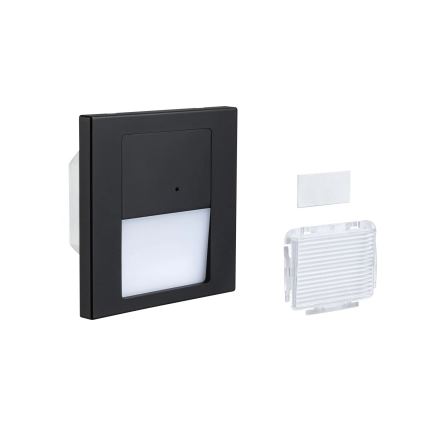 Paulmann 80004 - LED/1W Trappbelysning med sensor TSARO 230V Lead/svart