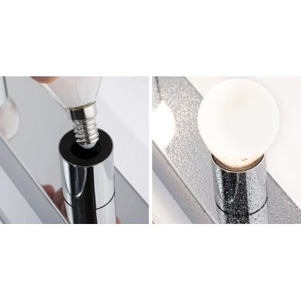 Paulmann 80096 - 3xE14/40W IP44 Spegelbelysning för badrum REGULA 230V skinande krom