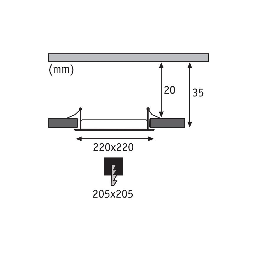 Paulmann 92066 - LED/18W IP44 Badrum infälld lampa 230V