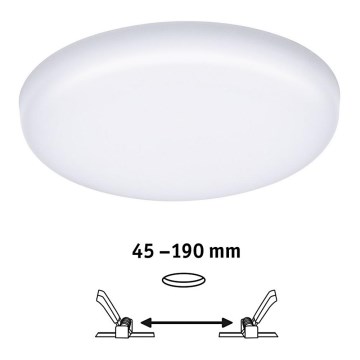 Paulmann 92392 - LED/17,5W IP44 infälld Badrumbelysning VARIFIT 230V