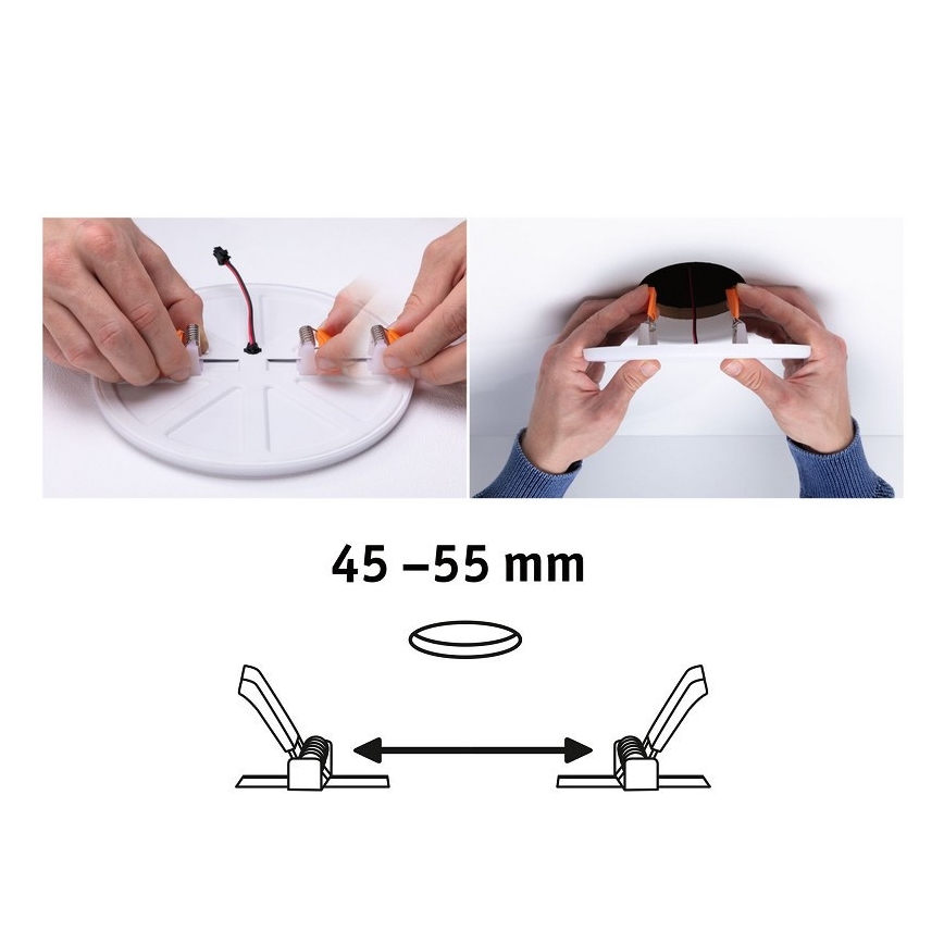 Paulmann 92393 - LED/4,5W IP44 infälld Badrumbelysning VARIFIT 230V