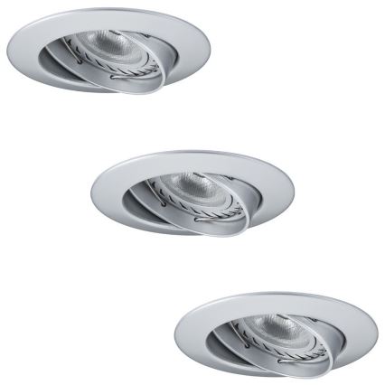 Paulmann 92516 - SET 3xLED-GU10/3,5W Badrum Hängande Takbelysning PREMIUM LINE 230V