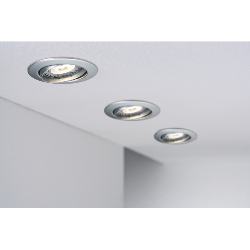 Paulmann 92516 - SET 3xLED-GU10/3,5W Badrum Hängande Takbelysning PREMIUM LINE 230V