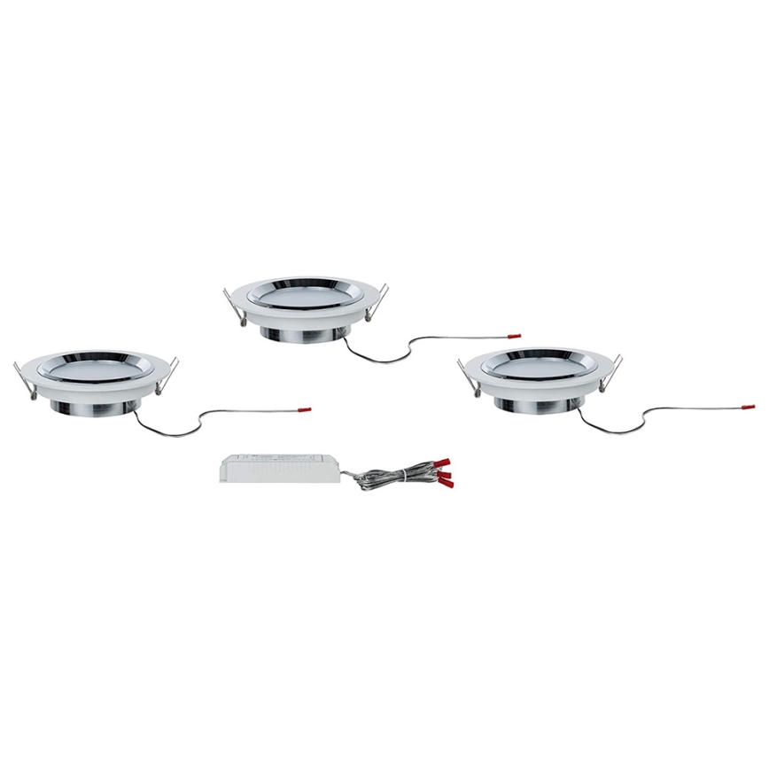 Paulmann 92693 - SET 3xLED/8W Dimbar infälld belysning PREMIUM LINE 230/