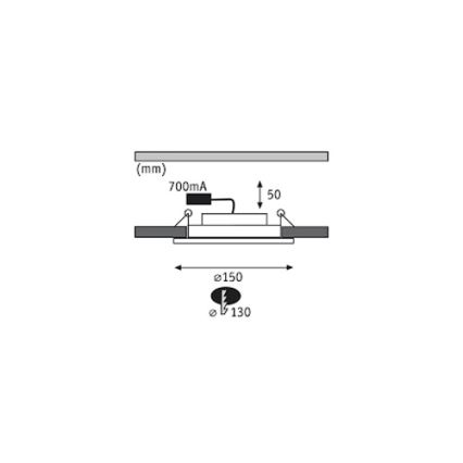 Paulmann 92693 - SET 3xLED/8W Dimbar infälld belysning PREMIUM LINE 230/
