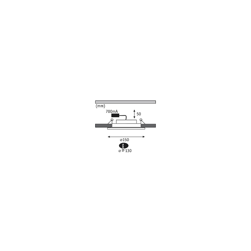 Paulmann 92693 - SET 3xLED/8W Dimbar infälld belysning PREMIUM LINE 230/