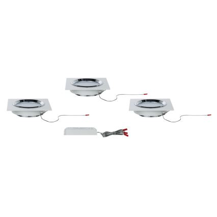 Paulmann 92695 - KIT 3xLED/8W Ljusreglerad upphängd taklampa DICE 230V