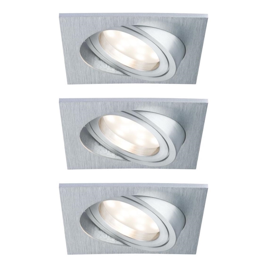 Paulmann 92799 - KIT 3x LED/6,8W IP23 Badrum infälld lampa COIN 230V