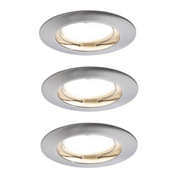 Paulmann 92827 - KIT 3xLED/7W IP44 Ljusreglerad hängande badrumslampa COIN 230V